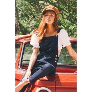 WeWoreWhat Navy Jumpsuit with White Top